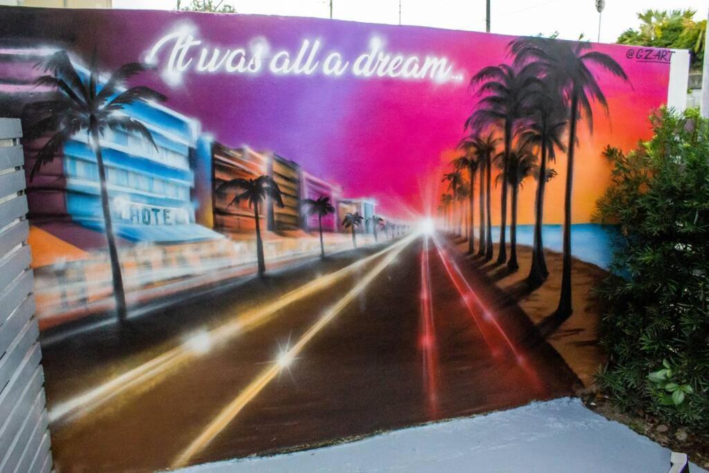 Cozy & Colorful Miami Art Canvas W/Hottub & Murals エクステリア 写真